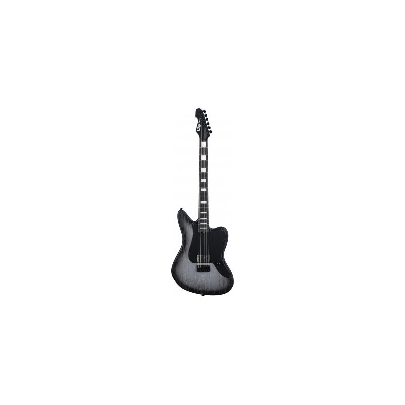 Image d'une guitare électrique, modèle XJ-1 Baritone HT Silver Blast, de la marque LTD