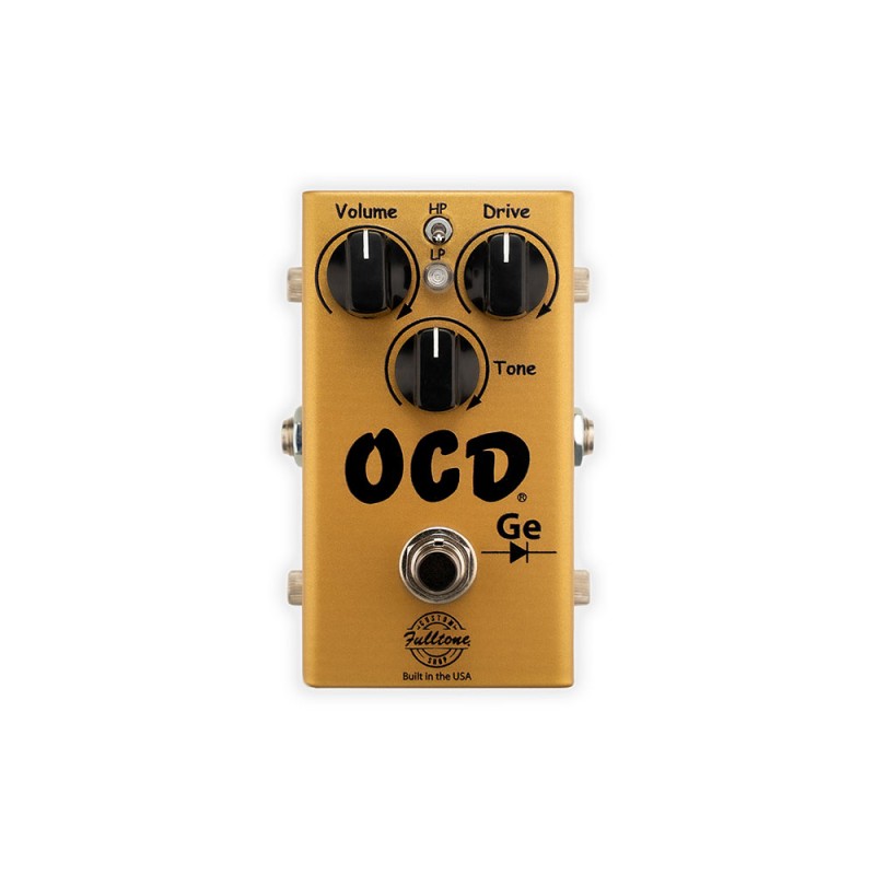 Image d'une pédale multi-effets OCD Ge Gold Overdrive, de la marque Fulltone