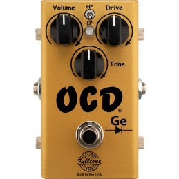 Image d'une pédale multi-effets OCD Ge Gold Overdrive, de la marque Fulltone