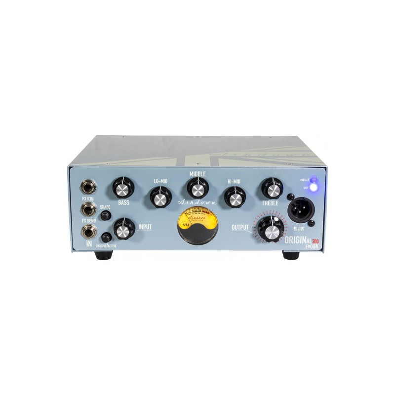 Image d'une Tête d'ampli OBM 300w fabriquée en Angleterre, de la marque Ashdown