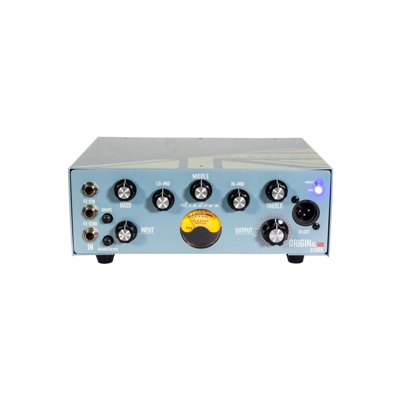 Image d'une Tête d'ampli OBM 500w fabriquée en Angleterre, de la marque Ashdown