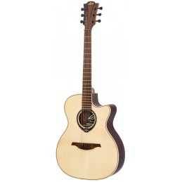 Image d'une guitare électro-acoustique Tramontane 218 Auditorium Pan Coupé Électro, de la marque Lâg