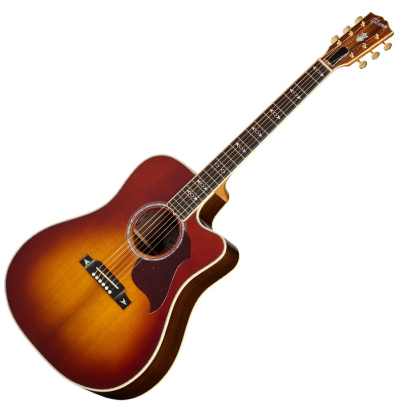 Image d'une guitare électro-acoustique, SongWriter Recording Artist EC Rosewood Burst, de la marque Gibson