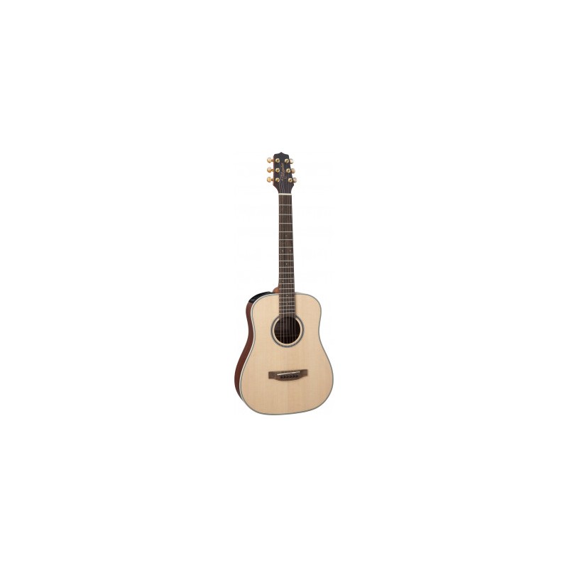 Image d'une guitare électro-acoustique 3/4 Dreadnought GP3HSE Natural satin de la marque Takamine