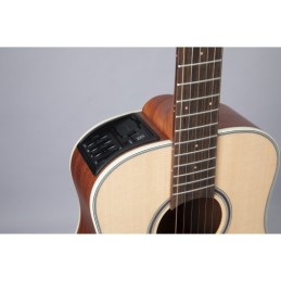 Image d'une guitare électro-acoustique 3/4 Dreadnought GP3HSE Natural satin de la marque Takamine
