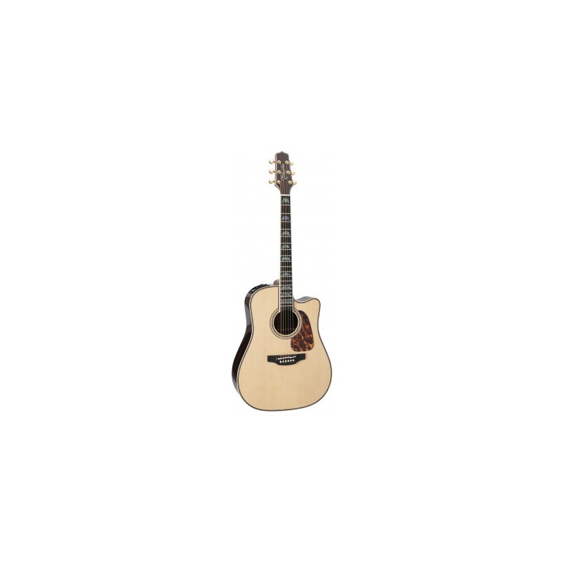 Image d'une guitare électro-acoustique Dreadnought Cutaway P10DC, de la marque Takamine