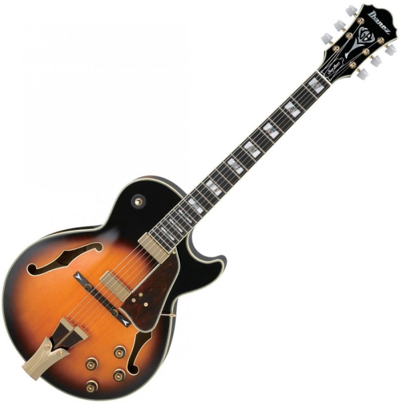 Image d'une guitare Signature Georges BENSON, de couleur Brown Sunburst, de la marque Ibanez