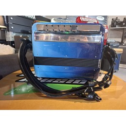 Image d'un accordéon numérique d'occassion,de couleur bleu clair vers bleu foncé, de la marque Cavagnolo Odyssée