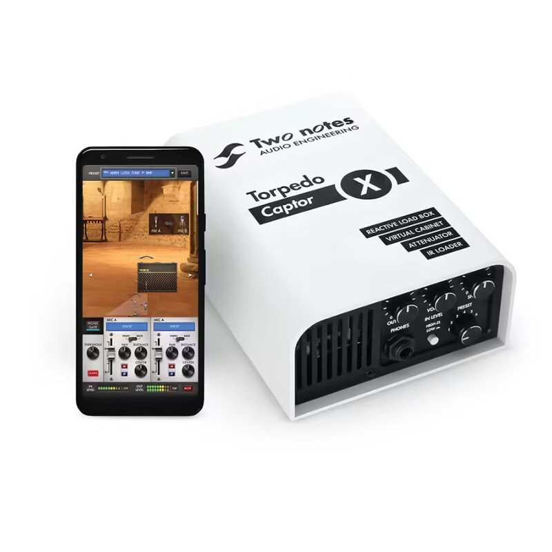 Image d'un simulateur d'Amplis Torpedo Captor X8, de la marque Two notes
