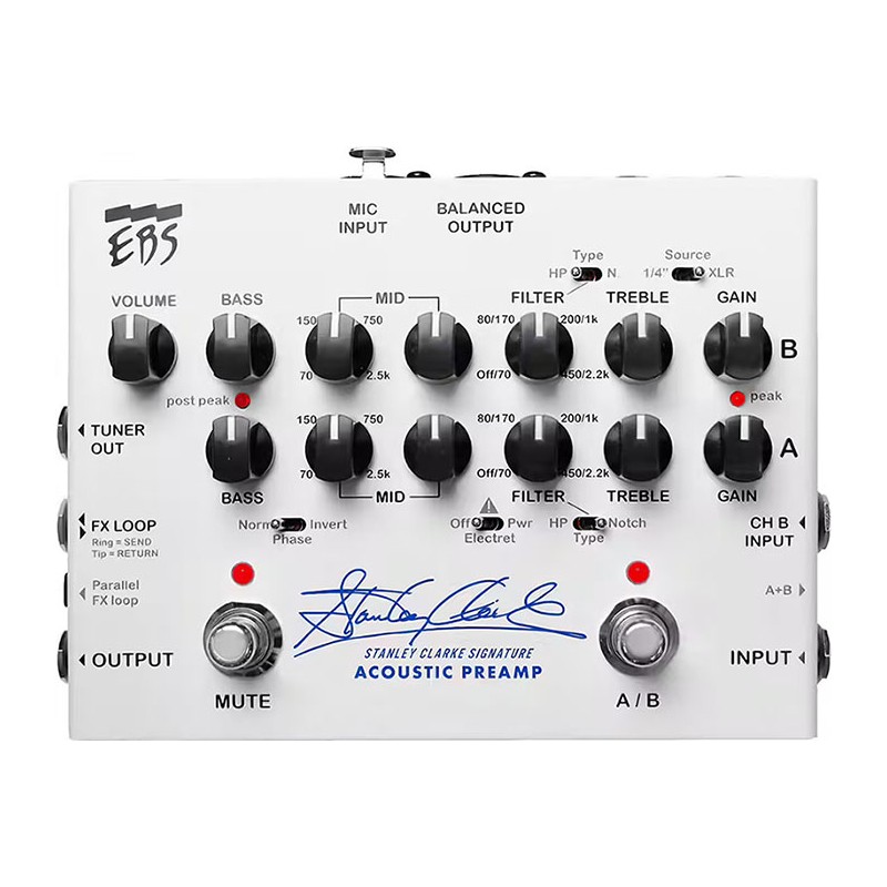 Image d'un préampli Basse Acoustique stanley Clarke 2 Canaux, de la marque EBS