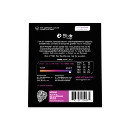 Image d'un jeu de cordes de guitare Attune, Phosphore Bronze, Custom Light, 11-52, de la marque Elixir