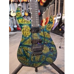 Image d'une guitare électrique M-II NTB FR USA, de couleur Psychedelic Flame, de la marque ESP