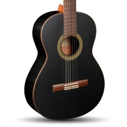 Image d'une guitare classique, 1C Black Satin, de la marque Alhambra