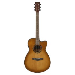 Image d'une guitare Folk Éléctro-acoustique TAS1 C, de couleur Sand Burst, de la marque Yamaha