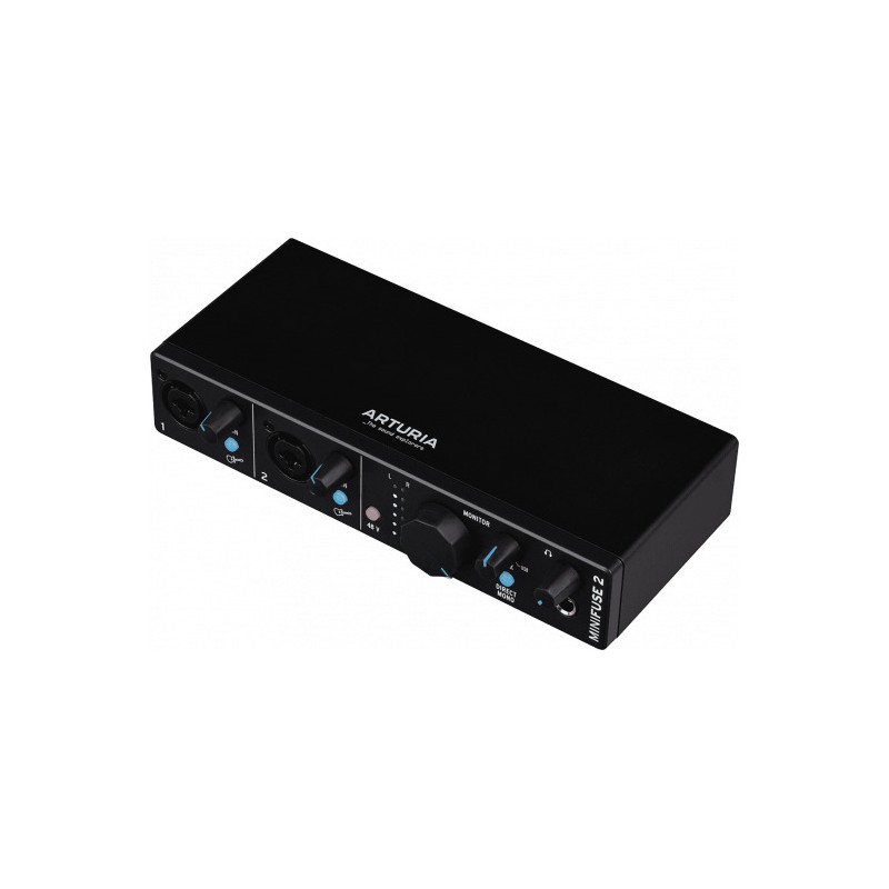 Image d'une interface Audio USB-C Minifuse 2, de couleur blanche, de la marque Arturia
