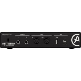 Image d'une interface Audio USB-C Minifuse 2, de couleur noir, de la marque Arturia