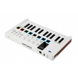Image d'un Clavier MIDI, MiniLab 3, de couleur blanc, de la marque Arturia