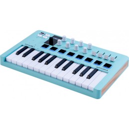 Image d'un Clavier MIDI, MiniLab 3, de couleur bleu, de la marque Arturia