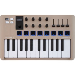 Image d'un Clavier MIDI, MiniLab 3, de couleur champagne, de la marque Arturia