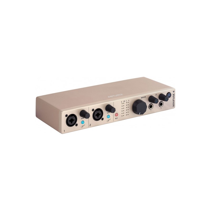 Image d'une Interface Audio, MiniFuse 4, de couleur blanche, de la Arturia
