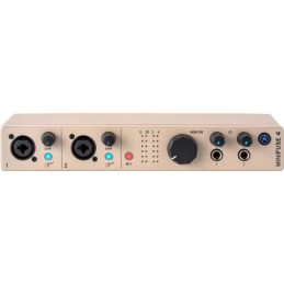 Image d'une Interface Audio, MiniFuse 4, de couleur champagne, de la Arturia