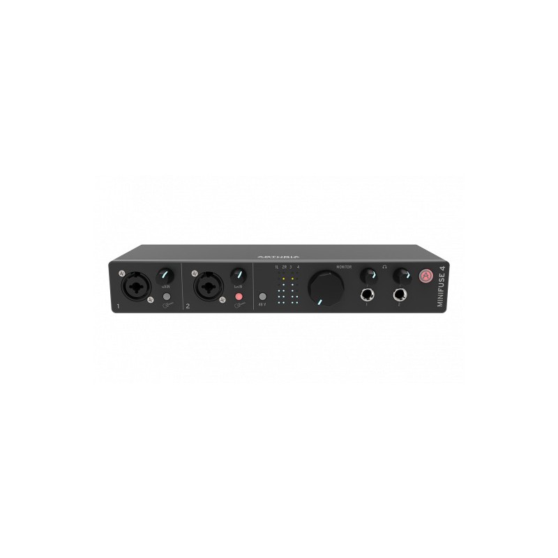 Image d'une Interface Audio, MiniFuse 4, de couleur blanche, de la Arturia