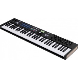 Image d'un  clavier MIDI Keylab Essentiel 61 mk3, de la couleur noir, de la marque Arturia