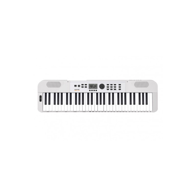 Image d'un clavier portable, NEK-110 61 touches, de couleur blanc, de la marque Nux