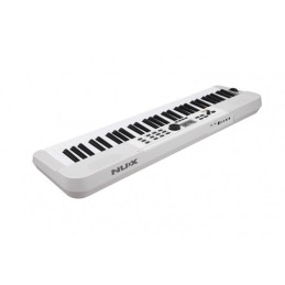 Image d'un clavier portable, NEK-110 61 touches, de couleur blanc, de la marque Nux