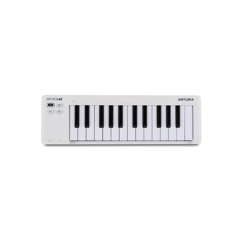 Image d'un Clavier Maitre MicroLab MK3, de couleur noir,  de la marque Arturia