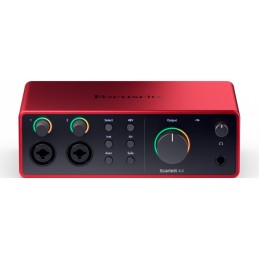 Image d'une Interface Audio Scarlett 4i4 4ème Génération, de la marque Focusrite