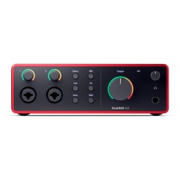 Image d'une Interface Audio Scarlett 4i4 4ème Génération, de la marque Focusrite