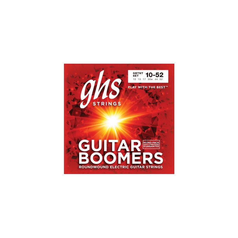Image de Cordes Guitare Électrique Boomers Thin Thick 10-52 , de la marque GHS