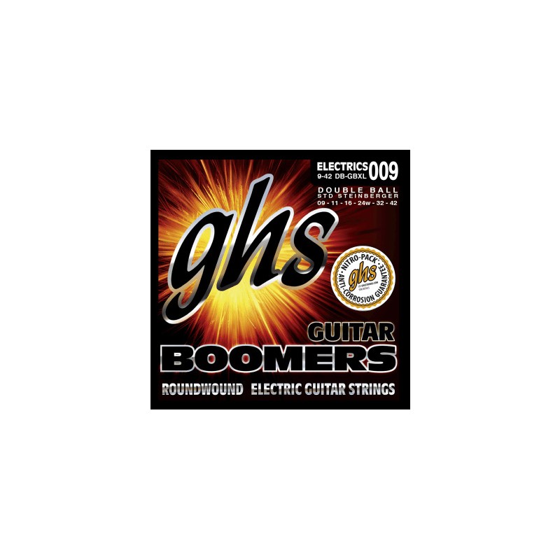Image de Cordes Guitare Électrique Double Boule Extra Light 09-42, de la marque GHS
