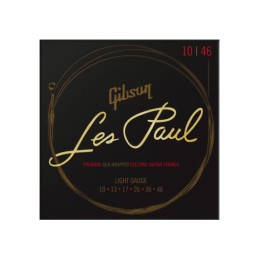 Image de Cordes Guitare Électrique Les Paul Premium Light  10-46, de la marque  Gibson