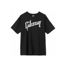 Image d'un T-shirt Logo Gibson Noir, de la marque Gibson