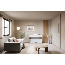 Image d'un Piano Numérique Meuble YDP-166, de couleur blanc, de la marque Yamaha