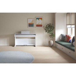 Image d'un Piano Numérique Meuble  YDP-146, de couleur blanc, de la marque Yamaha