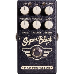 Image d'une Pédale de Préampli et Overdrive Super Black Mini, de la marque Mad Professor