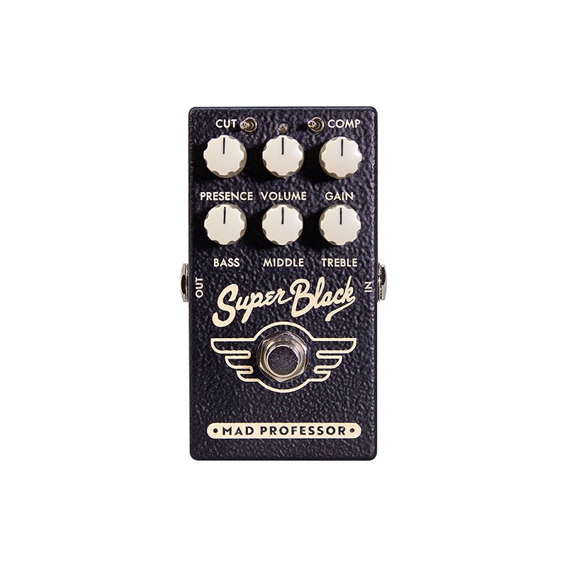 Image d'une Pédale de Préampli et Overdrive Super Black Mini, de la marque Mad Professor