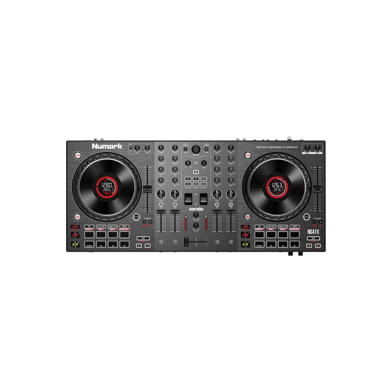 Image d'un Contrôleur DJ NS4FX, de la marque Numark