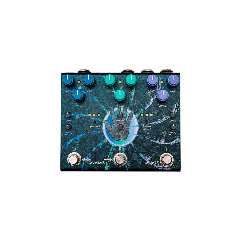 Image d'une Pédale Overdrive/Distorsion Beam Splitter V2, de couleur Cool, de la marque Old Blood Noise Endeavors
