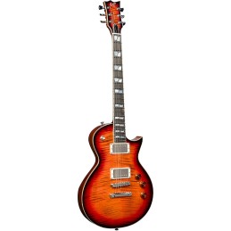 Image d'une Guitare Électrique USA Eclipse Tiger Eye Sunburst, de la marque ESP