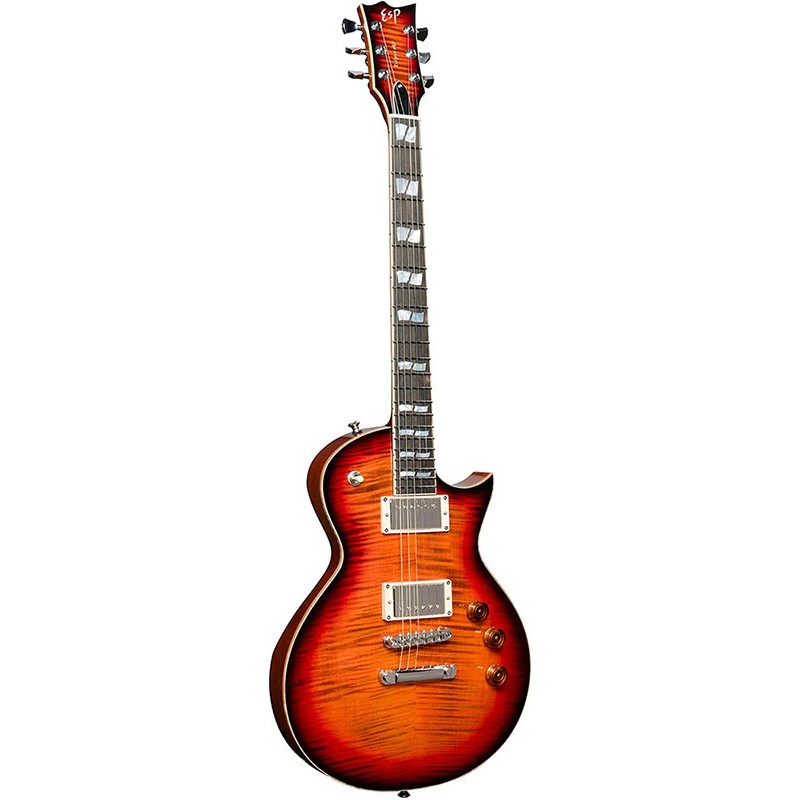 Image d'une Guitare Électrique USA Eclipse Tiger Eye Sunburst, de la marque ESP