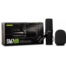 Image d'un Microphone Voix avec Préampli SM7dB, de la marque Shure