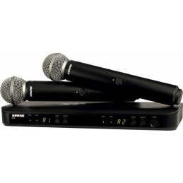 Image d'un Système Sans Fil Double BLX288 Avec 2 Microphones SM58, de la marque Shure