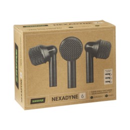 Image d'un Set de 3 Microphones NXN6 pour Tom et Caisse Claire, de la marque Shure