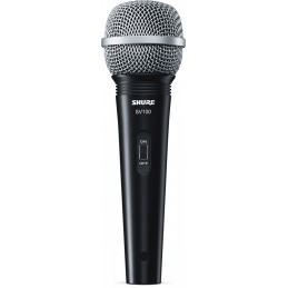 Image d'un Microphone Voix Dynamique Cardïode Silver SV100A, de la marque Shure