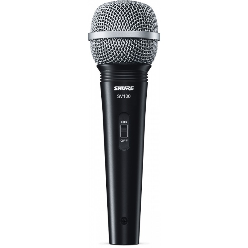 Image d'un Microphone Voix Dynamique Cardïode Silver SV100A, de la marque Shure
