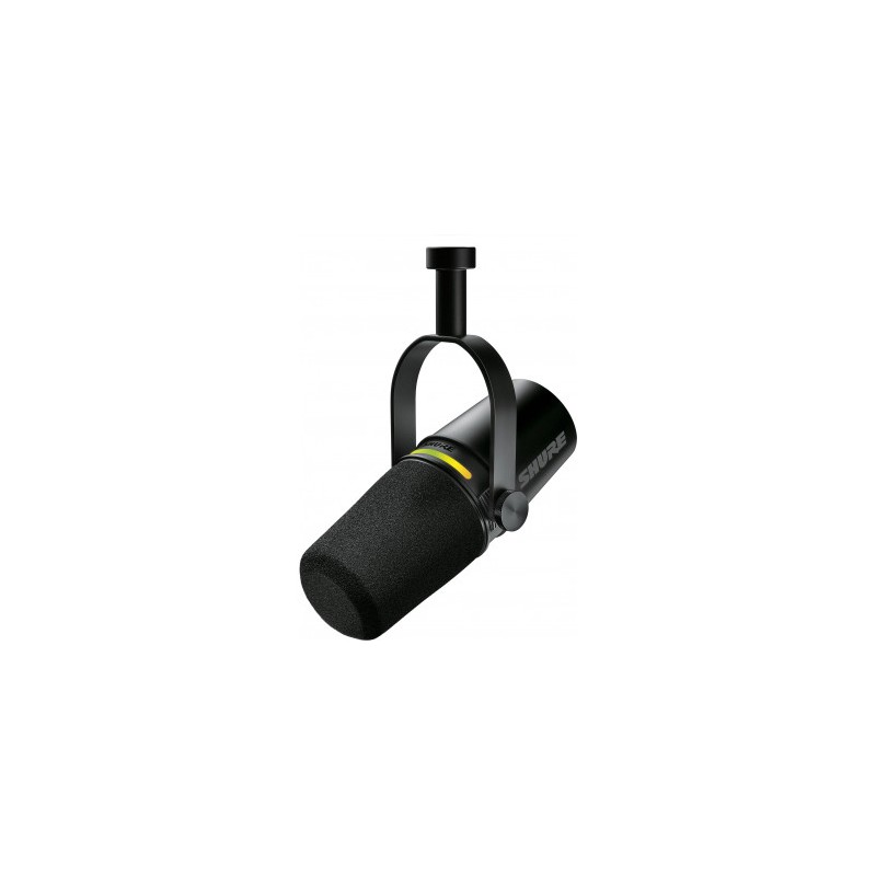 Image d'un Microphone de Podcast USB-C et SLR MV7+, de couleur blanc, de la marque Shure